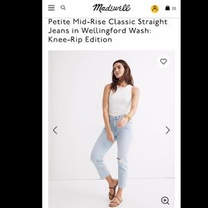 Madewell Mid-Rise Classic Straight Jeans